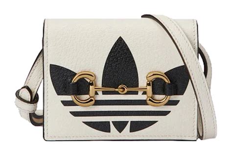 Gucci x adidas Card Case With Horsebit White/Black 